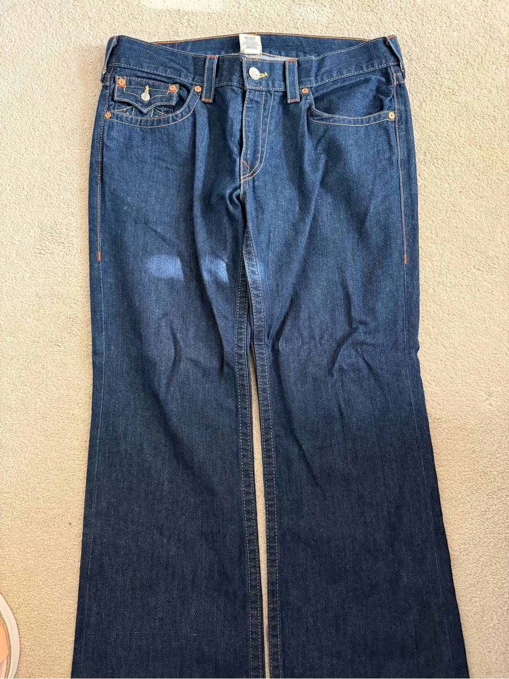 True Religion Men's Dark Indigo Bootcut Jeans
